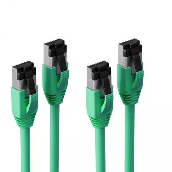 S CONN MAXIMUM CONNECTIVITY S/CONN Basic Cat. 8.1 F/FTP PIMF LSZH komutācijas kabelis, zaļš, 10,0 m, 2 gab. iepakojumā (SC08-41073-2)