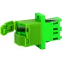 Telegärtner J08071A0028 LC/APC simplex adapteris, zaļš, cirkonija keramikas uzmava