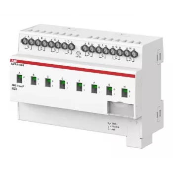 ABB SA/S8.16.6.2 8-kārtīgs komutācijas izpildmehānisms 16A C-Load, DIN sliedei, KNX 2CDG110271R0011