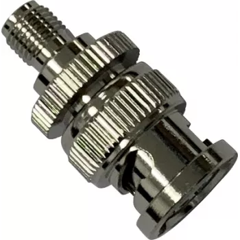 Wittenberg Antennen 103509 BNC vīrišķais uz SMA sievišķo koaksiālais adapteris, 50 Ohm, DC-4 GHz, niķelēts misiņš