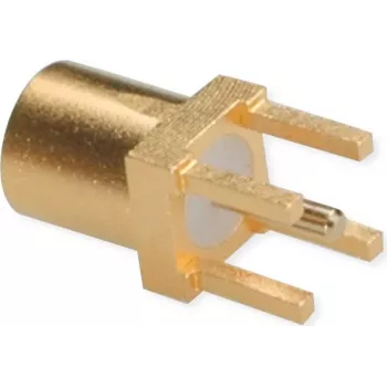 TELEGÄRTNER MMCX PCB savienotājs, taisns, 50 Ohm, zelta pārklājums, 5 gab. (J01341A0161)