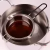 Lurch nerūsējošā tērauda bain-marie kausēšanas bļoda, sudraba, 11 cm diametrs, 350 ml, ar izliešanas snīpi un katla malas āķi (70276)