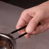 Lurch nerūsējošā tērauda bain-marie kausēšanas bļoda, sudraba, 11 cm diametrs, 350 ml, ar izliešanas snīpi un katla malas āķi (70276)
