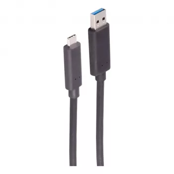 SHIVERPEAKS BS30-38075 optiskās šķiedras USB-A uz USB-C kabelis, 10m, 5Gbps, melns