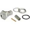 Telegärtner J01001A0108 BNC savienotājs, taisns, 50 Ohm, ligzda uz ligzdu, niķelēts