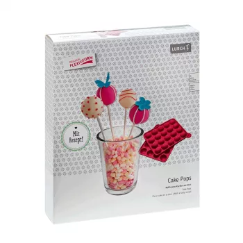 LURCH Cake Pop veidne, silikona, 20 vietu, sarkana, 23,0 x 18,5 cm 83027