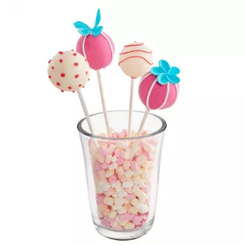 LURCH Cake Pop veidne, silikona, 20 vietu, sarkana, 23,0 x 18,5 cm 83027