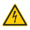 CIMCO 182720 Brīdinājuma zīme Elektriskais spriegums 100x100x1 mm Dzeltena/Melna