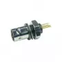 Telegärtner BNC panelis savienotājs, izolēts 50 Ohm, melna izolācijas flange, zelta pārklājuma kontakti, 4 GHz, 1 gab.