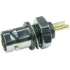 Telegärtner BNC panelis savienotājs, izolēts 50 Ohm, melna izolācijas flange, zelta pārklājuma kontakti, 4 GHz, 1 gab.