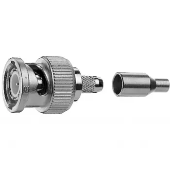 Telegärtner BNC kabeļa spraudnis, crimp/crimp, G04 75 Ohm, Standard, A2505 (RG-179B/U) - 1 gab.