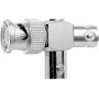 Telegärtner BNC T-adapteris, BNC spraudnis uz 2x BNC ligzdu, 50 Ohm, niķelēts misiņš, zelta pārklājuma kontakti J01005A0004