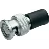 Telegärtner J01006A1373 BNC 93 omu koaksiālais savienotājs, vīrišķais, krimpējams/lodējams, niķelēts misiņš