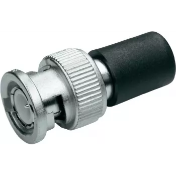 Telegärtner J01006A1373 BNC 93 omu koaksiālais savienotājs, vīrišķais, krimpējams/lodējams, niķelēts misiņš