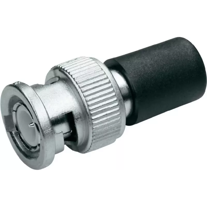Telegärtner J01006A1373 BNC 93 omu koaksiālais savienotājs, vīrišķais, krimpējams/lodējams, niķelēts misiņš