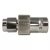 Telegärtner BNC sieviešu uz SMA vīriešu RF koaksiālais adapteris, 50 Ohm, DC-4 GHz, niķelēts misiņš, J01008A0025