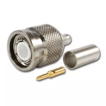 TELEGÄRTNER TNC taisns kontaktspraudnis RG-58 koaksiālajam kabelim, crimp/solder, 50 Ohm, DC-11 GHz