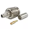 TELEGÄRTNER TNC taisns kontaktspraudnis RG-58 koaksiālajam kabelim, crimp/solder, 50 Ohm, DC-11 GHz