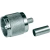 Telegärtner UHF krimpuzgalis G01 RG-58 C/U, 50 Ohm, niķelis/zelts, 1 gab. J01040A0001