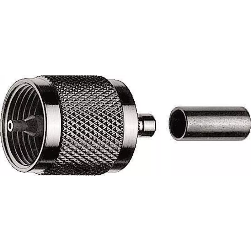 Telegärtner UHF krimpuzgalis G01 RG-58 C/U, 50 Ohm, niķelis/zelts, 1 gab. J01040A0001