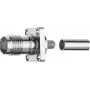 Telegärtner TNC ligzdas savienotājs ar flanšu stiprinājumu, 50 Ohm, crimp/crimp RG-58 C/U kabelim, niķelis/zelts, 1 gab. J01011A0045