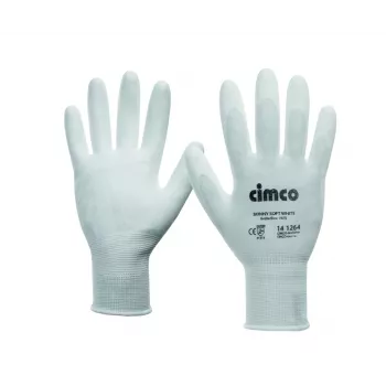 Cimco Skinny Soft aizsargcimdi, izmērs 10 (L), balti 141264