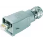 Telegärtner 100007467 Sensor/Aktor-Steckverbinder RJ45 spraudnis, Cat.6A, ekranēts, montējams uz vietas, 1 gab.