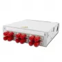 TELEGÄRTNER STX DIN sliedes sadalītājs 6xST-Duplex, metāla uzmava/metāla korpuss, multimode (H82050A0001)