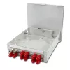 TELEGÄRTNER STX DIN sliedes sadalītājs 6xST-Duplex, metāla uzmava/metāla korpuss, multimode (H82050A0001)