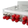 TELEGÄRTNER STX DIN sliedes sadalītājs 6xST-Duplex, metāla uzmava/metāla korpuss, multimode (H82050A0001)