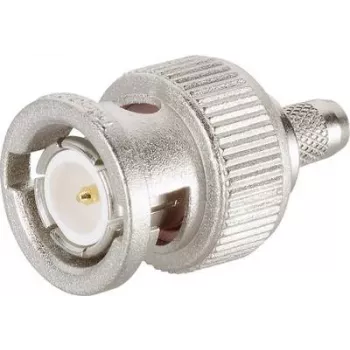 Telegärtner BNC krimpējams kontaktdakša 75 Ohm RG-59 B/U, zelta kontakts, niķeļa korpuss J01002F1288Z