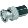 Telegärtner BNC vītišais uz FME vītišais adapteris, 50 Ohm, DC-4 GHz, niķelis/zelts J01008A0014