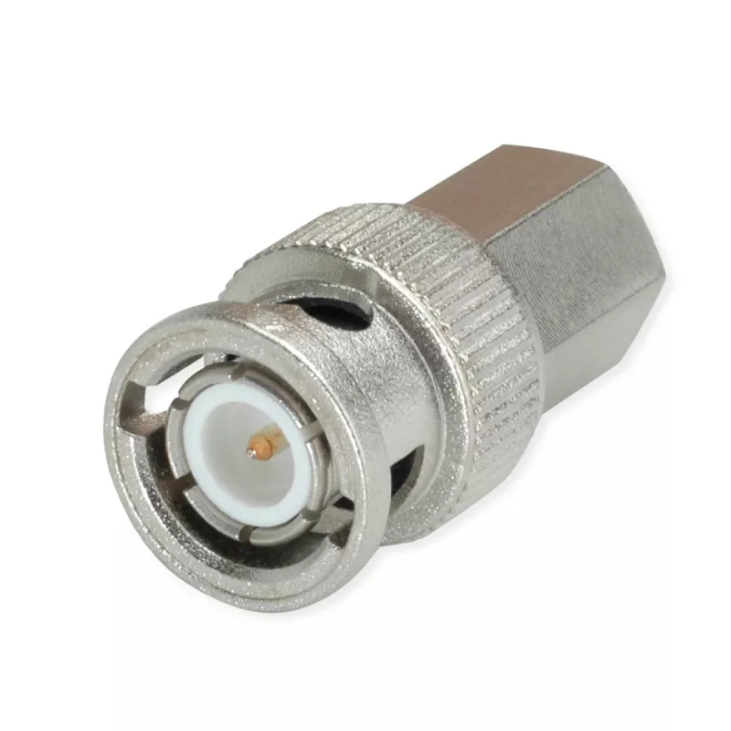 Telegärtner BNC vītišais uz FME vītišais adapteris, 50 Ohm, DC-4 GHz, niķelis/zelts J01008A0014
