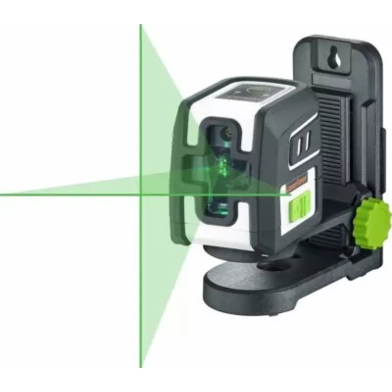 Laserliner SmartCross-Laser GX Plus Set zaļā stara krusteniskais līnijas lāzers, maksimālais darbības attālums 40 m (036.732E)