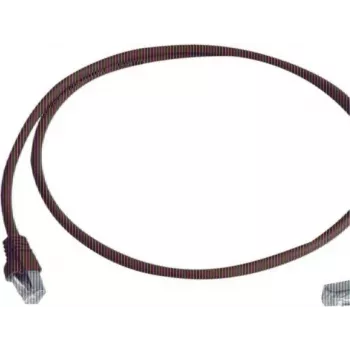 Telegärtner Cat 6A S/FTP tīkla kabelis, 2m, sarkans, ar vienu 90° leņķa RJ45 savienotāju L00001A0157