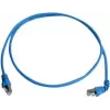 Telegärtner 100008674 RJ45 tīkla kabelis, CAT 6a S/FTP, 5,0 m, zils, liesmu slāpējošs, ar locījuma aizsarguzmavu