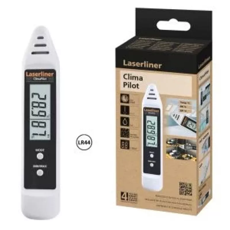 Laserliner ClimaPilot mitruma un temperatūras datu reģistrētājs (082.034E)