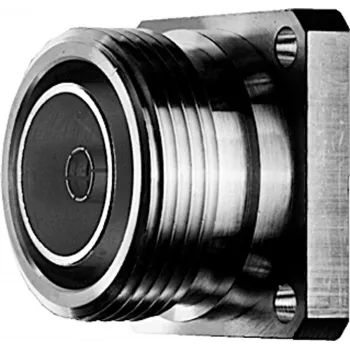 Telegärtner 7-16 DIN ligzdas savienotājs, panel montāža, 50 Ohm, sudraba