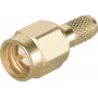Telegärtner SMA kabeļa kontaktdakša Crimp/Solder G05 (RG-223/U, RG-142 B/U), zelta, 50 Ohm, DC-18 GHz J01150A0031