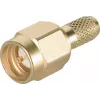 Telegärtner SMA kabeļa kontaktdakša Crimp/Solder G05 (RG-223/U, RG-142 B/U), zelta, 50 Ohm, DC-18 GHz J01150A0031