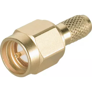 Telegärtner SMA kabeļa kontaktdakša Crimp/Solder G05 (RG-223/U, RG-142 B/U), zelta, 50 Ohm, DC-18 GHz J01150A0031