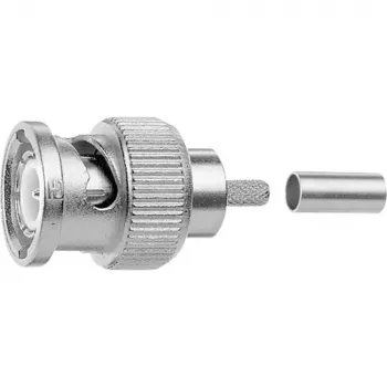 Telegärtner BNC vīriešu crimp savienotājs 75 Ohm Professional Series koaksiālajiem kabeļiem J01002A0073