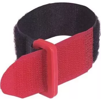 ACCESSORY kibiojo juosto kabeļu saite 25x195mm melna, 10 gab. (30006022)
