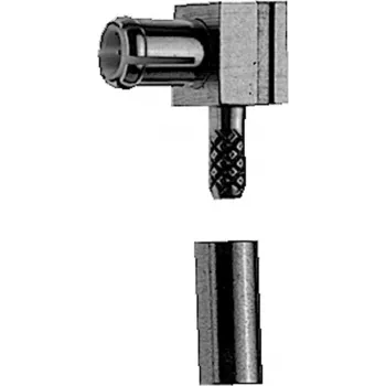 Telegärtner MCX leņķa savienotājs RG-178 B/U kabelim, zeltīts, 5 gab. (J01270A0201)