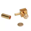 Telegärtner MCX leņķa savienotājs RG-178 B/U kabelim, zeltīts, 5 gab. (J01270A0201)