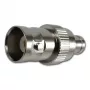 TELEGÄRTNER koaksiālais adapteris BNC female uz SMB female, 50 Ohm, taisns, niķelēts misiņš, zelta pārklājuma kontakti J01008F0013