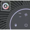Gaisa attīrītājs Laserliner AirBreeze 120 telpām līdz 30 m², 3 pakāpju filtrācija ar HEPA H13, aktīvā ogle, skārienpoga, melns 085.120A