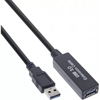 Kindermann USB 3.2 aktīvais pagarinājuma kabelis 10 m (K-35655A)