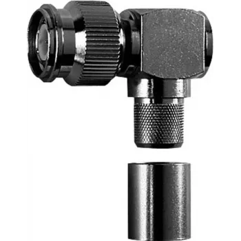 Telegärtner TNC 90° leņķa krimpējams savienotājs, 50 Ohm, RG-213/U, lodēšana/krimpēšana, G42 (2,7/7,1), B1812 (J01010A0066)