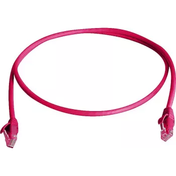 TELEGÄRTNER 100008898 CAT 6 RJ45 komutācijas kabelis, 7,5 m, sarkans, LSZH, U/UTP, liesmas aizturošs